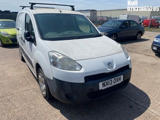 Location: Hull - 2013 PEUGEOT PARTNER CRC HDI Panel Van REG: NX13OXH, Keys: No, MOT Expiry date: 17/08/2023, 1560 Diesel, 5 Speed Manual Diesel, Former Keepers: 3