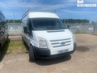 Location: Hull - 2012 FORD TRANSIT 140 T280 FWD Panel Van REG: SB61CUW, Keys: No, MOT Expiry date: 16/12/2025, 2198 Diesel, 6 Speed Manual Diesel, Former Keepers: 3