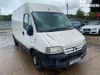 Location: Hull - 2006 CITROEN RELAY 1800 TD HDI LWB Panel Van REG: PJ06APY, Keys: No, MOT Expiry date: 15/11/2024, 2179 Diesel, 5 Speed Manual Diesel, Former Keepers: 6