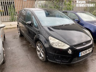 Location:  Hayes - 2008 FORD S-MAX TITANIUM TDCI 6G MPV REG: EY08PVP, Keys: No, MOT Expiry date: 11/03/2025, 1997 Diesel, 6 Speed Manual Diesel, Former Keepers: 3