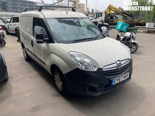 Location:  Hayes - 2017 VAUXHALL COMBO 2000 CDTI ECOFLEX S Panel Van REG: EY67HKX, Keys: No, MOT Expiry date: 07/10/2024, 1248 Diesel, 5 Speed Manual Diesel, Former Keepers: 3