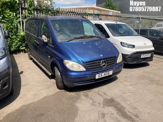 Location:  Hayes - 2006 MERCEDES VITO 115 CDI COMPACT Panel Van REG: C5HTG, Keys: No, MOT Expiry date: 18/01/2025, 2148 Diesel, 6 Speed Manual Diesel, Former Keepers: 5