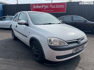 Location: Stapleford - 2003 VAUXHALL CORSA CLUB 12V SEMI AUTO 3 Door Hatchback REG: HD03WKE, Keys: Yes, MOT Expiry date: 17/08/2025, 973 Petrol, 5 Speed Semi Auto Petrol, Former Keepers: 10