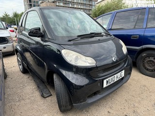 Location: North Woolwich - 2010 SMART FORTWO PULSE MHD AUTO Coupe REG: WU10HJG, Keys: No, MOT Expiry date: 24/02/2024, 999 Petrol, 5 Speed Auto Petrol, Former Keepers: 3