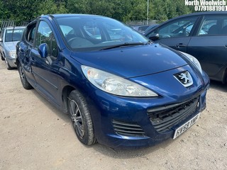 Location: North Woolwich - 2009 PEUGEOT 207 S HDI 90 5 Door Hatchback REG: HV59YNF, Keys: No, MOT Expiry date: 10/12/2024, 1560 Diesel, 5 Speed Manual Diesel, Former Keepers: 5