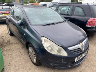 Location: North Woolwich - 2007 VAUXHALL CORSA CLUB A/C 3 Door Hatchback REG: BK07VMX, Keys: No, MOT Expiry date: 05/09/2024, 1229 Petrol, 5 Speed Manual Petrol, Former Keepers: 7