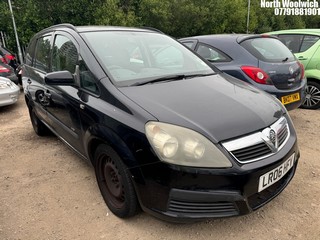 Location: North Woolwich - 2006 VAUXHALL ZAFIRA LIFE AUTO MPV REG: LR06HFV, Keys: No, MOT Expiry date: 10/05/2025, 2198 Petrol, 4 Speed Auto Petrol, Former Keepers: 8