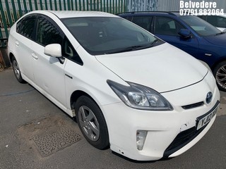Location: BELVEDERE - 2012 TOYOTA PRIUS HYBRID SALOON REG: YJ12XER, 1790cc HYBRID ELECTRIC, AUTOMATIC, Former Keepers: 6, Keys: No, MOT: Expiry date22.06.2025