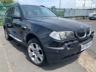 Location: BELVEDERE - 2006 BMW X3 SPORT AUTO ESTATE REG: BT06OAZ, 2494cc PETROL, 5 SPEED AUTO PETROL, Former Keepers: 9, Keys: No, MOT: Expiry date06.05.2025