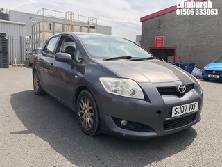 Location: Edinburgh - 2007 TOYOTA AURIS T3 VVT-I 5 Door Hatchback REG: SJ07VXP, Keys: Yes, MOT Expiry date: 11/12/2024, 1398 Petrol, 5 Speed Manual Petrol, Former Keepers: 5