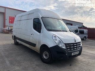 Location: Edinburgh - 2014 RENAULT MASTER LH35 DCI 125 Panel Van REG: RO14OJH, Keys: No, MOT Expiry date: 19/09/2025, 2298 Diesel, , Former Keepers: 1