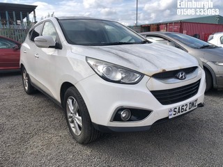 Location: Edinburgh - 2012 HYUNDAI IX35 GDI STYLE 2WD Estate REG: SA62DMZ, Keys: No, MOT Expiry date: 19/04/2025, 1591 Petrol, 6 Speed Manual Petrol, Former Keepers: 4