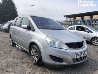 Location: Edinburgh - 2008 VAUXHALL ZAFIRA ELITE MPV REG: FP08MDJ, Keys: No, MOT Expiry date: 16/08/2025, 1796 Petrol, 5 Speed Manual Petrol, Former Keepers: 6