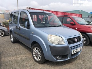 Location: Edinburgh - 2008 FIAT DOBLO DYNAMIC MPV REG: KS08TVL, Keys: No, MOT Expiry date: 15/08/2024, 1368 Petrol, 5 Speed Manual Petrol, Former Keepers: 3