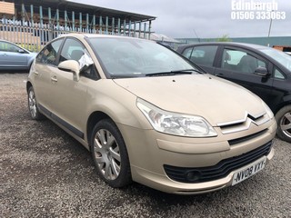 Location: Edinburgh - 2008 CITROEN C4 VTR+ 5 Door Hatchback REG: NV08VXY, Keys: No, MOT Expiry date: 25/07/2025, 1587 Petrol, 5 Speed Manual Petrol, Former Keepers: 5