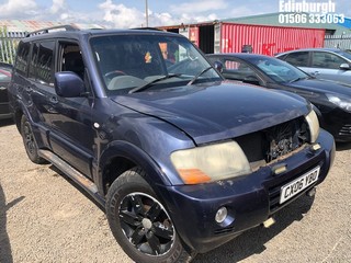 Location: Edinburgh - 2006 MITSUBISHI SHOGUN ELEGANCE DI-D Estate REG: CX06YBO, Keys: No, MOT Expiry date: 20/12/2025, 3200 Diesel, 5 Speed Manual Diesel, Former Keepers: 4