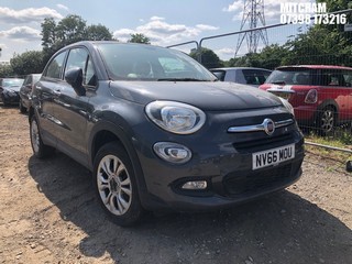 Location: Mitcham - 2016 FIAT  500X CROSS MULTIAIR POPST 5 Door Hatchback REG: NV66MOU, Keys: No, MOT Expiry date: 30/01/2025, 1368 Petrol, 6 Speed Semi Auto Petrol, Former Keepers: 5