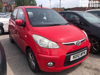 Location: Nottingham - 2010 HYUNDAI I10 EDITION 5 Door Hatchback REG: NX10WPN, Keys: No, MOT Expiry date: 01/03/2025, 1086 Petrol, 5 Speed Manual Petrol, Former Keepers: 1