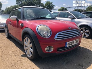 Location: Mitcham - 2008 MINI COOPER 3 Door Hatchback REG: YK08OEP, Keys: No, MOT Expiry date: 17/08/2024, 1598 Petrol, 6 Speed Manual Petrol, Former Keepers: 7