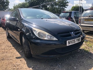 Location: Mitcham - 2005 PEUGEOT 307 CC 16V Coupe REG: NV05YWB, Keys: No, MOT Expiry date: 19/02/2025, 1997 Petrol, 5 Speed Manual Petrol, Former Keepers: 11