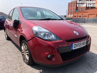 Location: Nottingham - 2009 RENAULT CLIO INITIALE VVT AUTO 5 Door Hatchback REG: OV59MBX, Keys: No, MOT Expiry date: 27/03/2025, 1598 Petrol, 4 Speed Auto Petrol, Former Keepers: 6