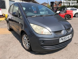 Location: Nottingham - 2005 MITSUBISHI COLT ELEGANCE SEMI-AUTO 5 Door Hatchback REG: PK55HLN, Keys: No, MOT Expiry date: 11/07/2024, 1332 Petrol, 6 Speed Semi Auto Petrol, Former Keepers: 9