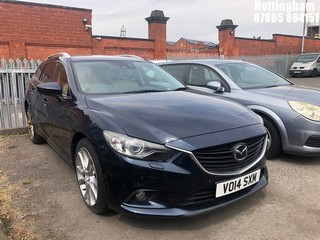 Location: Nottingham - 2014 MAZDA 6 SPORT NAV D AUTO ESTATE REG: VO14SXM, 2191cc DIESEL, 6 SPEED AUTO DIESEL, Former Keepers: 4, Keys: Yes, MOT Expiry date: 14/03/2026