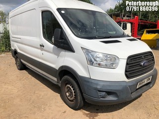Location: Peterborough - 2014 FORD TRANSIT 350 Panel Van REG: BG64YBW, Keys: No, MOT Expiry date: 10/03/2025, 2198 Diesel, 6 Speed Manual Diesel, Former Keepers: 3