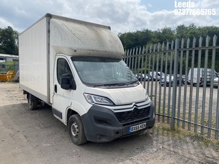 Location: Leeds - 2016 CITROEN RELAY 35 L3 HDI Luton Van REG: BX65KEK, Keys: No, MOT Expiry date: 19-07-2024, 2198 Diesel, 6 Speed Manual Diesel, Former Keepers: 4