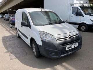 Location:  Hayes - 2017 CITROEN BERLINGO 850 EN-PRISE BLU Panel Van REG: BM17FZY, Keys: Yes, MOT Expiry date: 01/01/2025, 1560 Diesel, 5 Speed Manual Diesel, Former Keepers: 3