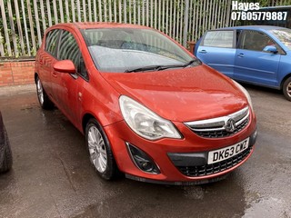 Location:  Hayes - 2013 VAUXHALL CORSA SE 5 Door Hatchback REG: DK63CWZ, Keys: No, MOT Expiry date: 26/01/2026, 1398 Petrol, 5 Speed Manual Petrol, Former Keepers: 7
