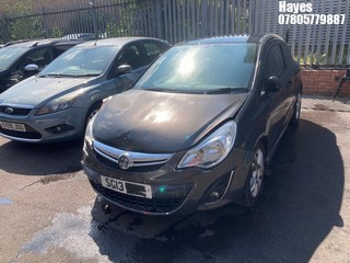 Location:  Hayes - 2013 VAUXHALL CORSA LIMITED EDITION 3 Door Hatchback REG: SG13XPM, Keys: No, MOT Expiry date: 01/08/2024, 1229 Petrol, 5 Speed Manual Petrol, Former Keepers: 7