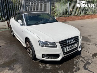 Location:  Hayes - 2010 AUDI A5 S LINE TFSI CVT Convertible REG: LM10NJJ, Keys: No, MOT Expiry date: 23/03/2025, 1984 Petrol, Variable Speed Auto Petrol, Former Keepers: 6