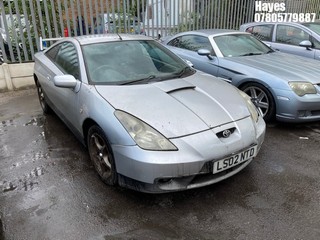 Location:  Hayes - 2002 TOYOTA CELICA VVTI Coupe REG: LS02NTD, Keys: No, MOT Expiry date: 30/11/2024, 1794 Petrol, 6 Speed Manual Petrol, Former Keepers: 6