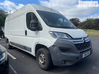 Location: Birmingham - 2018 CITROEN RELAY PANEL VAN REG: CN18ENM, 1997CC DIESEL, 6 SPEED MANUAL DIESEL, Former Keepers: 4, Keys: No, MOT Expiry date: 10/12/2025