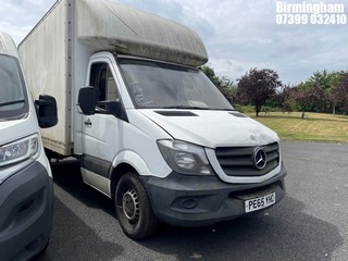 Location: Birmingham - 2015 MERCEDES-BENZ SPRINTER 313 CDI LUTON VAN REG: PE65YHC, 2143CC DIESEL, 6 SPEED MANUAL DIESEL, Former Keepers: 4, Keys: Yes, MOT Expiry date: 14/02/2022