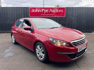 Location: Stapleford - 2014 PEUGEOT 308 ACTIVE HDI 5 Door Hatchback REG: AK63XYH, Keys: Yes, MOT Expiry date: 12/02/2026, 1560 Diesel, 5 Speed Manual Diesel, Former Keepers: 4