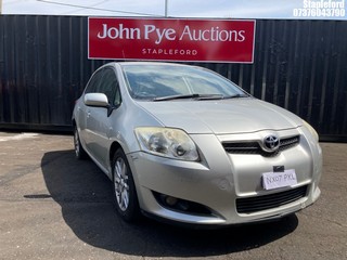 Location: Stapleford - 2007 TOYOTA AURIS T3 VVT-I 5 Door Hatchback REG: NX07PXL, Keys: Yes, MOT Expiry date: 10/10/2025, 1398 Petrol, 5 Speed Manual Petrol, Former Keepers: 2