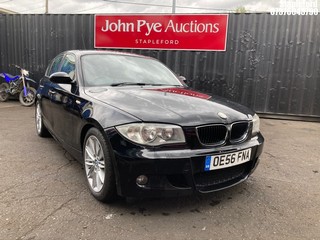 Location: Stapleford - 2006 BMW 118D M SPORT 5 Door Hatchback REG: OE56FNA, Keys: Yes, MOT Expiry date: 16/05/2026, 1995 Diesel, 6 Speed Manual Diesel, Former Keepers: 7