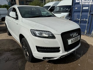 Location: North Woolwich - 2011 AUDI Q7 MPV REG: A15BDU, Keys: No, MOT Expiry date: 04/06/2025, 2990 Petrol, AUTOMATIC, Former Keepers: 9
