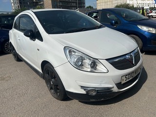 Location: North Woolwich - 2010 VAUXHALL CORSA SRI 3 Door Hatchback REG: SD10MVT, Keys: No, MOT Expiry date: 09/11/2025, 1398 Petrol, 5 Speed Manual Petrol, Former Keepers: 13