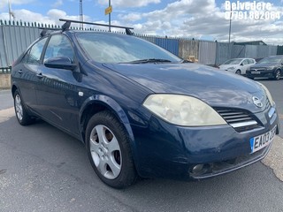 Location: Belvedere - 2003 NISSAN PRIMERA SE 5 Door Hatchback REG: EA03ZGP, Keys: No, MOT Expiry date: 31/03/2026, 1769 Petrol, 5 Speed Manual Petrol, Former Keepers: 3