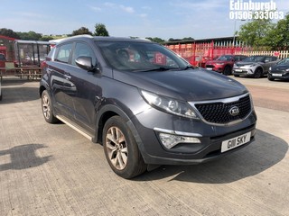 Location: Edinburgh - 2015  KIA  SPORTAGE AXIS EDITION ISG Estate  REG: G111SKY, 1591cc Petrol , 6 Speed Manual Petrol , Former Keepers: 2, Keys: Yes, MOT Expiry date: