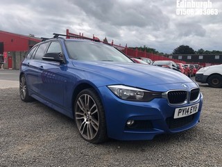 Location: Edinburgh - 2014 BMW  320D XDRIVE M SPORT Estate REG: PY14EYU, Keys: No, MOT Expiry date: 21/10/2025, 1995 Diesel, 6 Speed Manual Diesel, Former Keepers: 4