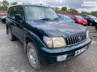 NOTE: ATF Registered Buyers ONLY - Location: Manchester - 2002 TOYOTA LANDCRUISER COLARADO GX Estate REG: ML52CWW, 2982 Diesel, 5 Speed Manual Diesel, Former Keepers: 3, Keys: No