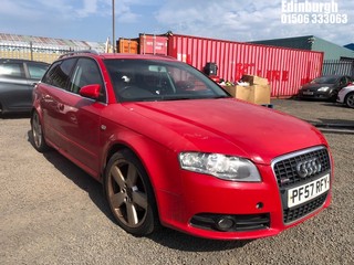 Location: Edinburgh - 2008 AUDI A4 S LINE QUATTRO TDI 170 Estate REG: PF57RFY, Keys: No, MOT Expiry date: 15/02/2025, 1986 Diesel, 6 Speed Manual Diesel, Former Keepers: 7