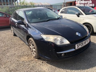 Location: Edinburgh - 2008 RENAULT LAGUNA DYNAMIQUE DCI 110 5 Door Hatchback REG: SP08WFV, Keys: No, MOT Expiry date: 29/10/2024, 1461 Diesel, 6 Speed Manual Diesel, Former Keepers: 11