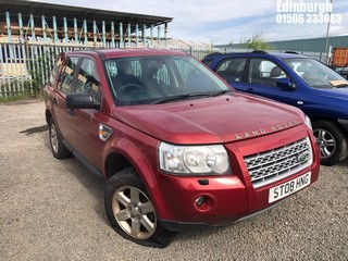 Location: Edinburgh - 2008 LAND ROVER FREELANDER GS TD4 Estate REG: ST08HNG, Keys: No, MOT Expiry date: 12/03/2024, 2179 Diesel, 6 Speed Manual Diesel, Former Keepers: 5