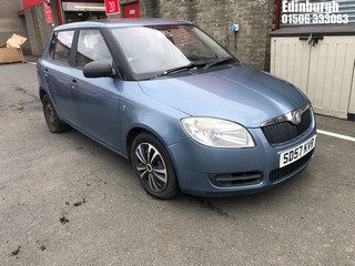 Location: Edinburgh - 2007 SKODA FABIA 1 HTP 60 5 Door Hatchback REG: SD57KVR, Keys: No, MOT Expiry date: 02/09/2024, 1198 Petrol, 5 Speed Manual Petrol, Former Keepers: 6