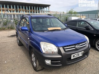 Location: Edinburgh - 2006 KIA SPORTAGE XE 5 Door Hatchback REG: NC06VLS, Keys: No, MOT Expiry date: 27/06/2025, 1991 Diesel, 6 Speed Manual Diesel, Former Keepers: 5